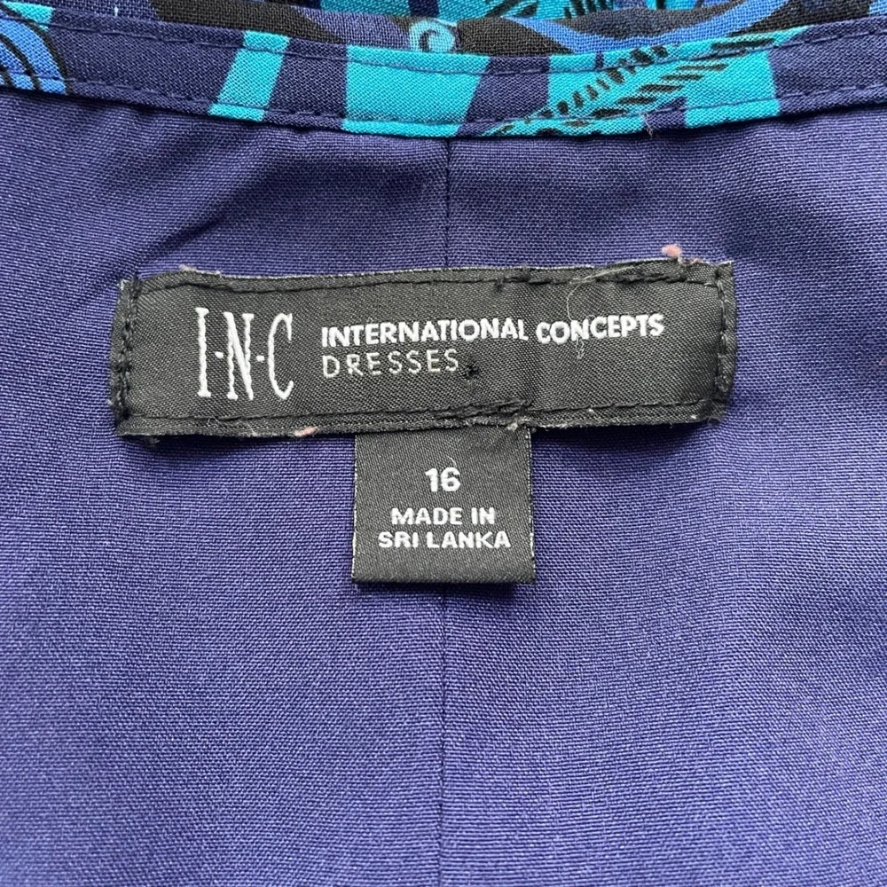 INC International Concepts Blue Floral Maxi Dress - Picture 6 of 14